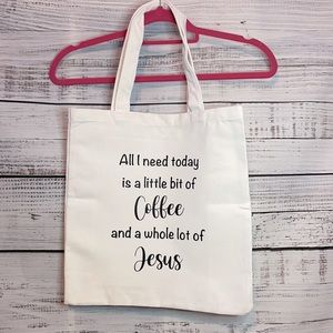 Canvas Tote Coffee custom made canvas tote